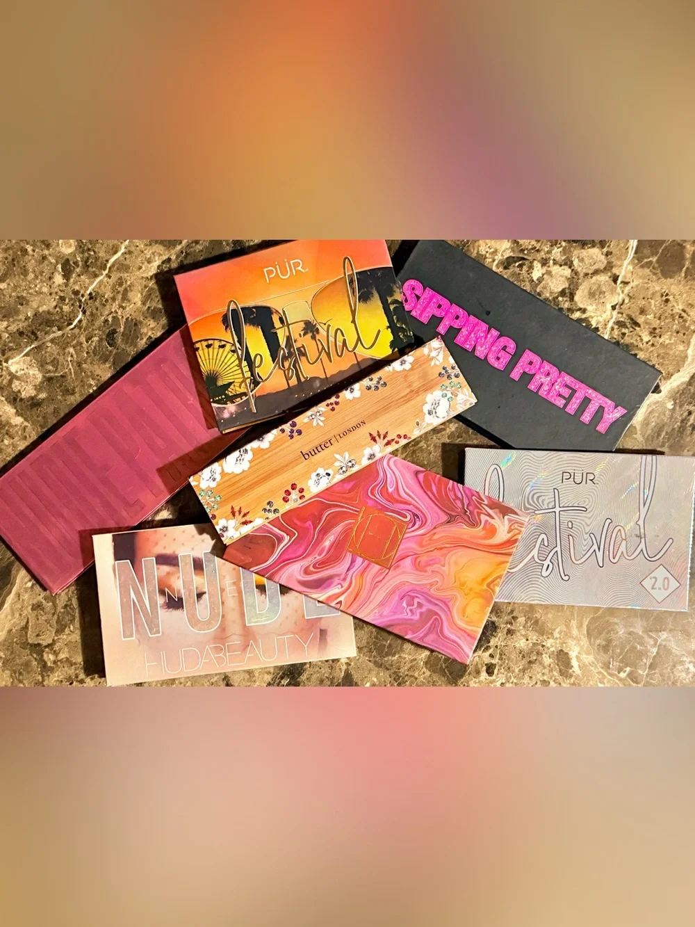 SET OF 7- High Quality Eye Shadow Palette Bundle